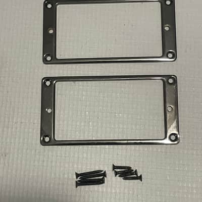1990's Japan Ibanez 440s S & RG Series Guitar Cosmo Black Humbucker Pickup Mounting Ring Set image 1
