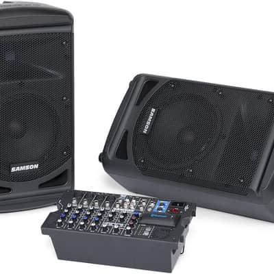 Samson Expedition XP800 All-In-One 800 Watt Portable PA System with 8-Channel Mixer,Black image 7