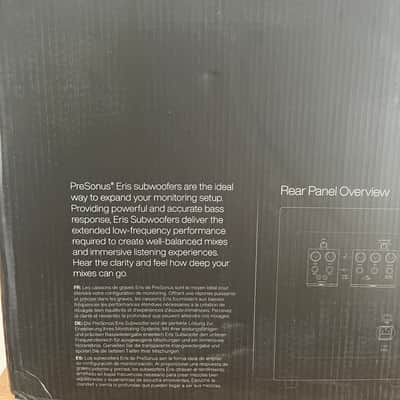 PreSonus Eris Pro Sub 10 Active Studio Subwoofer w/ Box, Footswitch & Cordial Cables image 5