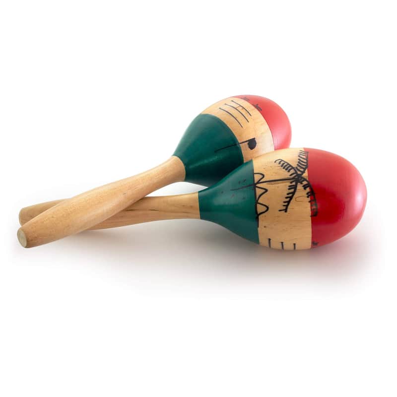 2025 Unbranded Natural Hand Painted Wooden Maracas - Full Size...