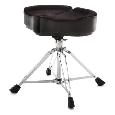 Ahead Drum Stool Throne Spinal G Four Leg, Black Cloth Top ASPG-BL image 4