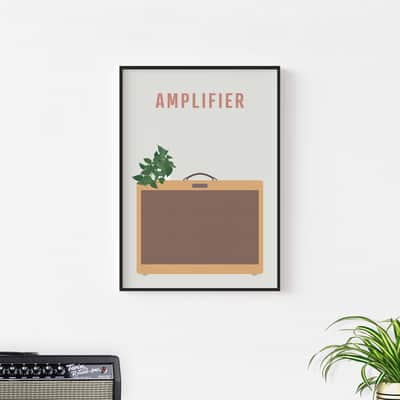 Fender Amplifier Print - Guitar Amp Poster, A3 Size image 3