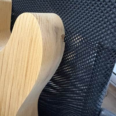 Hades Roasted Maple, Roasted Pine Telecaster PineCaster Rustic Body Raw off the CNC image 5