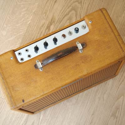 1959 Fender Deluxe Tweed Vintage Amp 5E3 Circuit Collector-Grade, Jensen P12R image 4