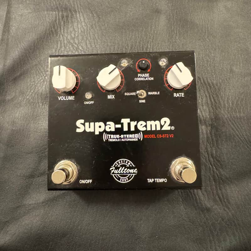 Fulltone Custom Shop Supa-Trem 2 V2 2019 - Present - Black image 1