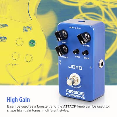 Joyo JF-23 Argos Overdrive Pedal Built-in Noise Gate for Electric Guitar or Bass True Bypass image 11