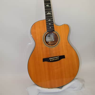 2015 PRS SE A30E Angelus Cutaway Acoustic Electric Guitar, Natural w/ Case image 2