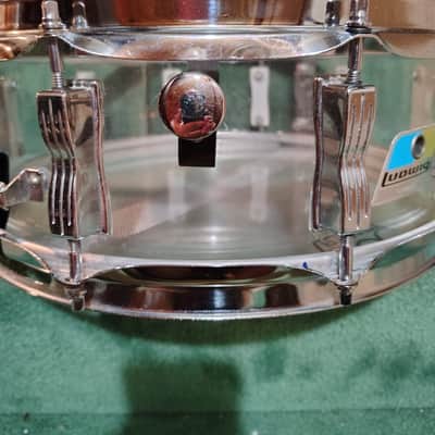 Ludwig Vistalite 14"(Diameter)x5"(Depth) Snare Drum 1970's - Clear Acrylic image 9