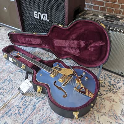 Gretsch Falcon Hollow Body w/String-Thru Bigsby - Cerulean Smoke image 9