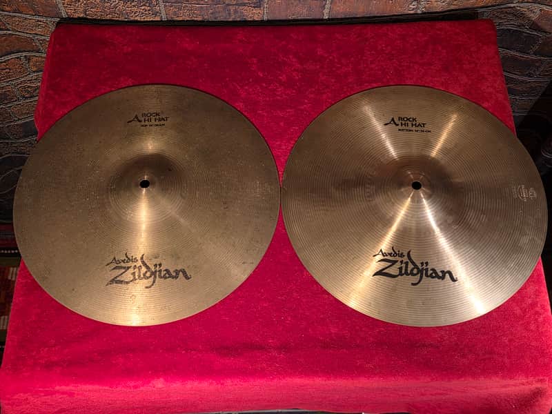 Zildjian 14" A Series Rock Hi-Hat Cymbal Pair image 1