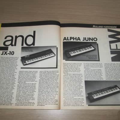 Roland Users Group Magazine's Collection (incl.Juno)–1986- Synthesizer Brochure image 5