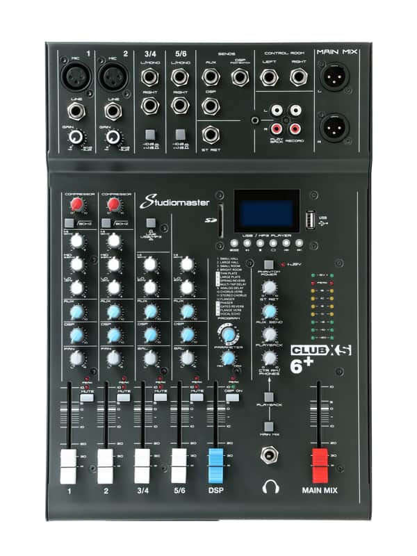 Studiomaster Club XS6+ 6 Input Mixer image 1