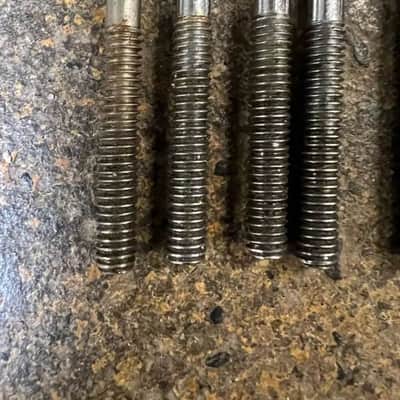 Slingerland 4-1/2" Chrome Tension Rods 8pk Vintage 1970's image 2