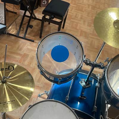 Batería acústica marca Ludwig Rocker 90's - Azul Metalico image 10