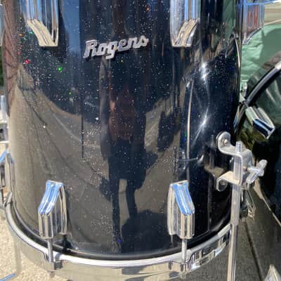 Incredible Looking & Sounding Rare Rogers 18” Bass Drum Kit  1960’s - Rainbow Sparkle Drum Set Holy Grail of Jazz Kits! 18-14-12 image 5