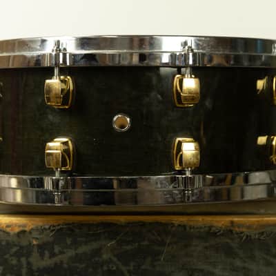 Yamaha 5.5x14 Maple Custom Ebony Lacquer Snare Drum image 6