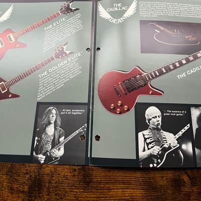 1990’s Dean Guitars Color Catalog Advertisement Dean image 4