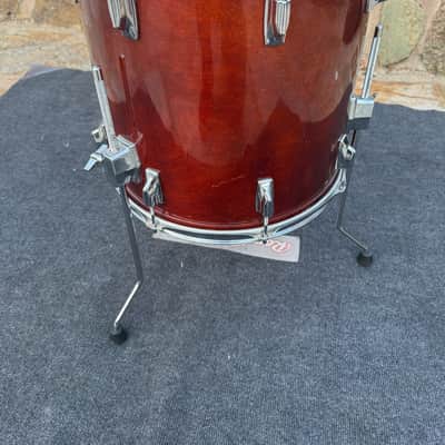 Tama Superstar Mahogany 16 x 16 Floor Tom Drum 80's image 3