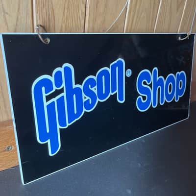 RARE 1980's Gibson SHOP (Dealer) SIGN (New Old Stock NOS) image 7
