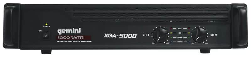 Gemini XGA-5000 5000-Watt Power Amplifier - Black image 1