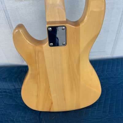 Glarry GP Electric Bass 2021 - Natural wood lacquer image 5