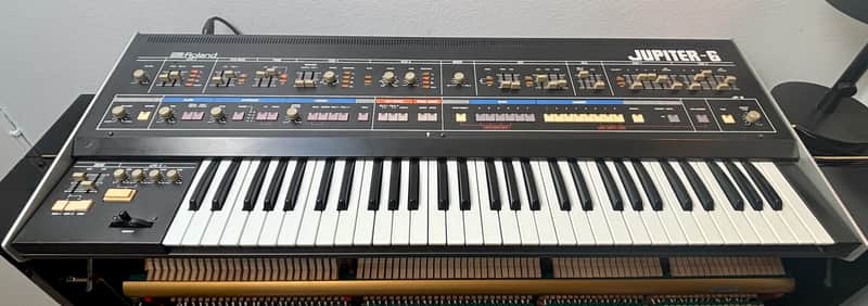 Roland Jupiter 6 61-Key Synthesizer 1983 - 1985 - Black image 1