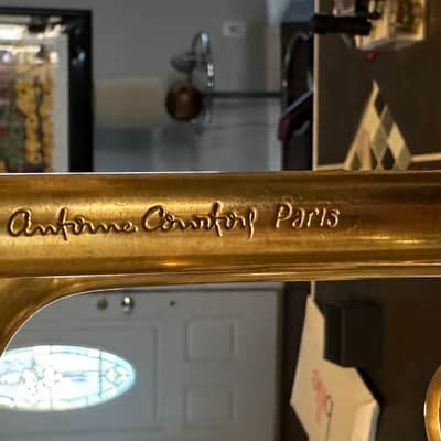 WOW! Super Nice Antoine Courtois Evolution IV Bb Trumpet In Raw Brass L@@K! image 3