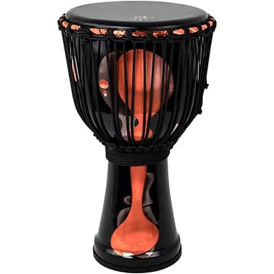 X8 Drums  Blackout Lava Lamp Djembe 12 in.  2024 - Red Multi Fade image 3