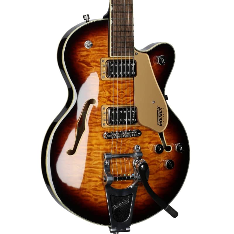 Gretsch G5655TQM Electromatic Center Block Junior Single-Cut (w/Bigsby Tremolo), Sweet Tea image 1