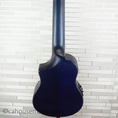 Ibanez AUP10FMNE-TBO Tenor Ukulele - Transparent Blue Sunburst Open Pore image 12
