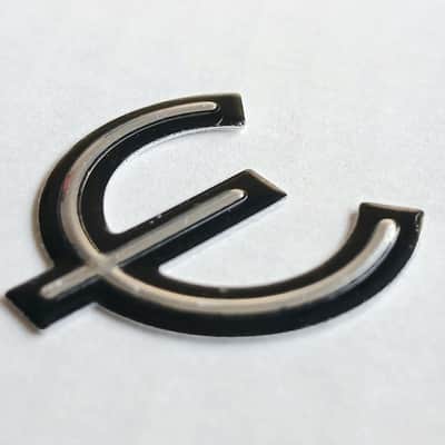 Epiphone Guitar Metal Stylized E Logo / Emblem for Pickguard - Self-adhesive image 2