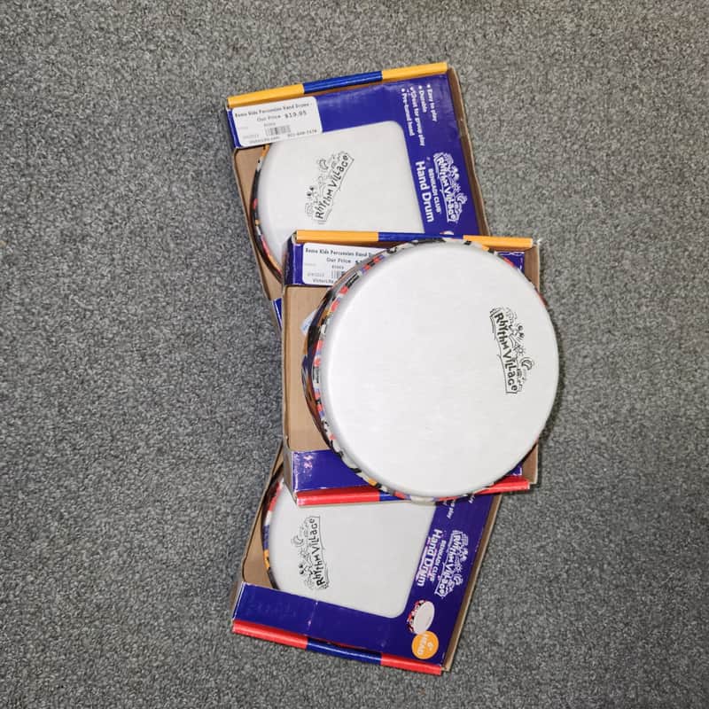 Mint Rhythm Village RV5416 6 inch kids hand drums image 1