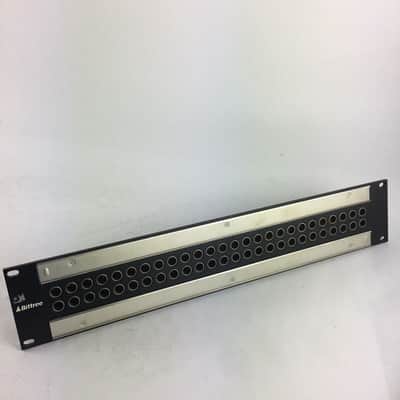 Bittree B52T-2WTHD 2x26 2RU Panel Black Normalling Terminating Audio Patchbay image 1