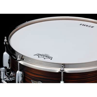 Tama Star Reserve Solid Japanese Cedar Snare Drum 14x6 Burnt Oiled Cedar image 4