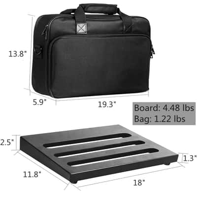 Knight Music “The Dive Bar” PB18 - Medium Compact Metal Pedalboard, Guitar or Bass, Like Pedaltrain, OnStage, Fender Professional image 4