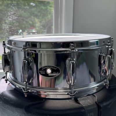 Slingerland 1980's Chrome over Steel Snare Drum image 3