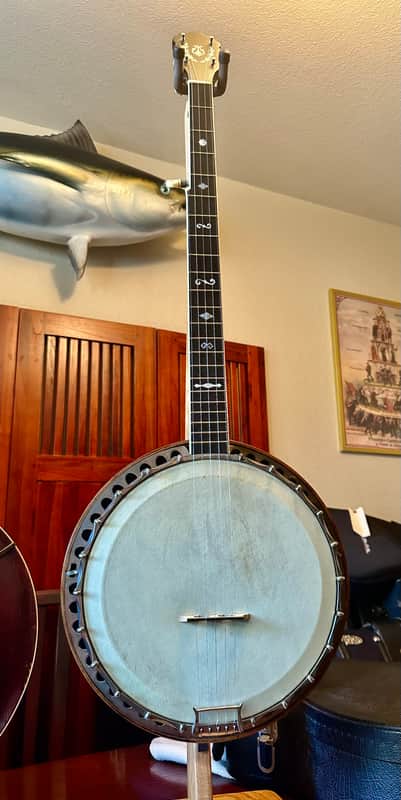 Barnes and Mullins London vintage five string resonator Mahogany image 1