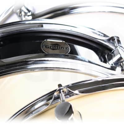 Griffin Snare Drum 13" x 3 - 5" -  Piccolo 100% Poplar Wood Shell with Black Finish and Coated Drum Head - Professional Drummers Percussion Instrument with Bright Tone and Brilliant Attack image 3