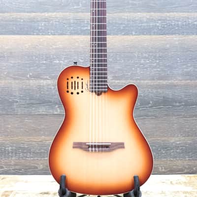 Godin Multiac Nylon Encore Spruce Lightburst SG Prototype "B-Stock" Electro-Classical Guitar w/Bag image 2
