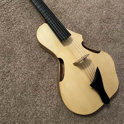 RARE TogaMan GuitarViol bowed guitar thinline acoustic with hard case Baggs pickup incredibow rosin image 1