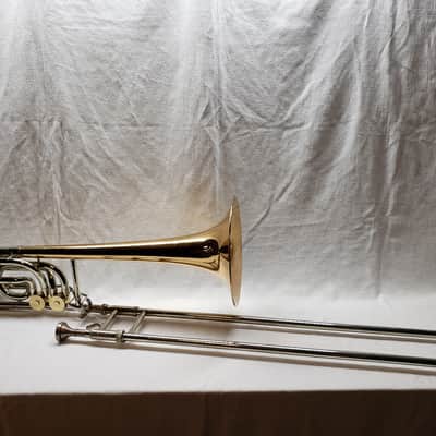 Olds Custom Crafted P-24G Bass Trombone - Double Independent Triggers image 1