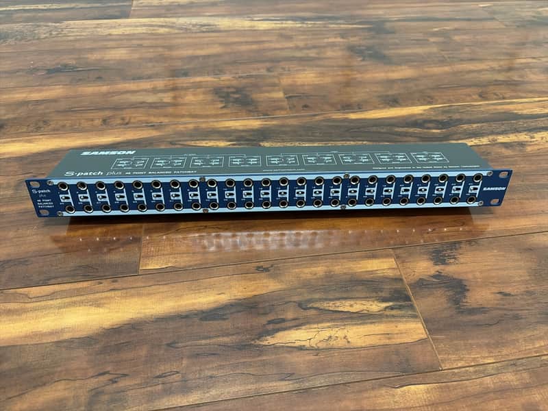 Samson S-Patch Plus S Class 48-Point Balanced Patchbay 2010s - Blue imagen 1