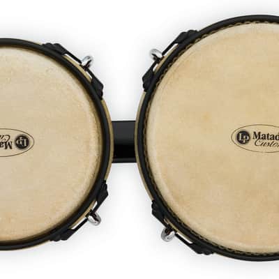 Latin Percussion LP Matador Traditional 7-1/4"-8-5/8" Bongos - Oak Vintage Sunburst with Black Hardware (M301-VSB) image 7