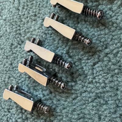 Ibanez Bridge saddles 6pcs 1970s-2000s - Chrome image 7