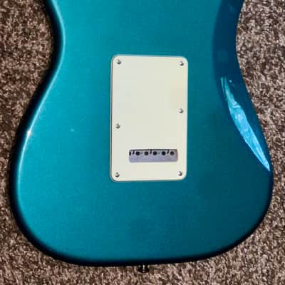 2015 Fender Deluxe Lone Star hss Stratocaster, Maple Fingerboard, Ocean Turquoise electric guitar image 9