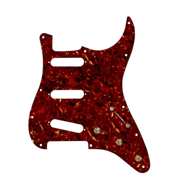 920D Custom SSS Pre-Wired Pickguard for Strat With A Tortoise Pickguard and S5W-BL-V Wiring Harness image 1