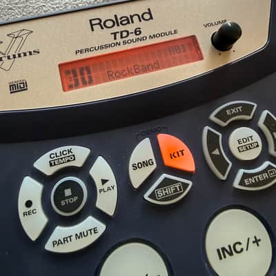 Roland TD-6 V-Drums Percussion Sound Module w/ Cable Set, Mount & Power Supply image 2