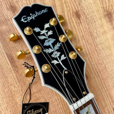 Epiphone Emily Wolfe "White Wolfe" Signature Sheraton Aged Bone White image 12