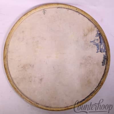 Gretsch 24"Bass Drum Head Calf Skin Maple Flesh Hoop Batter/Reso USA Broadkaster image 2