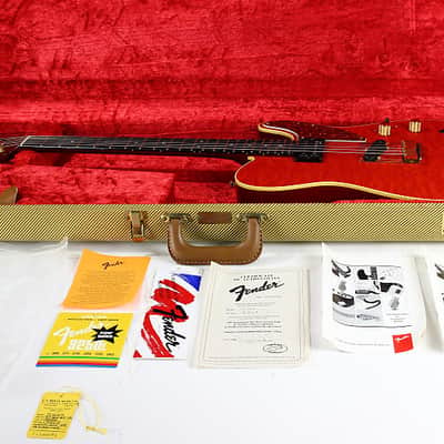 1992 Fender Custom Shop Set Neck Country Artist Telecaster QUILT Sunset Orange Transparent --VERY RARE TELE image 8